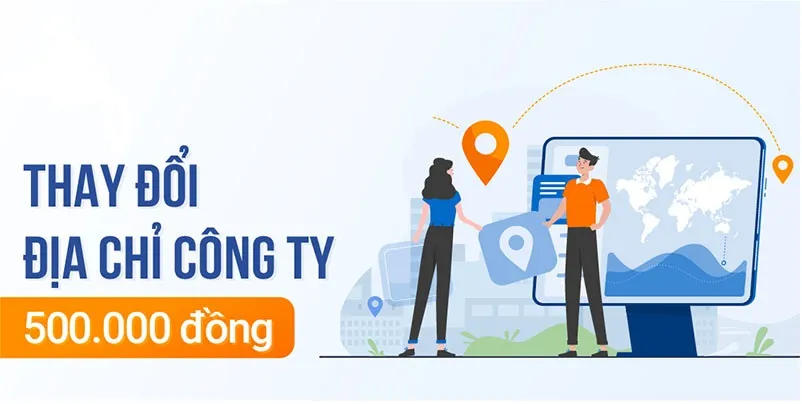 Thay đổi địa chỉ công ty giá rẻ.